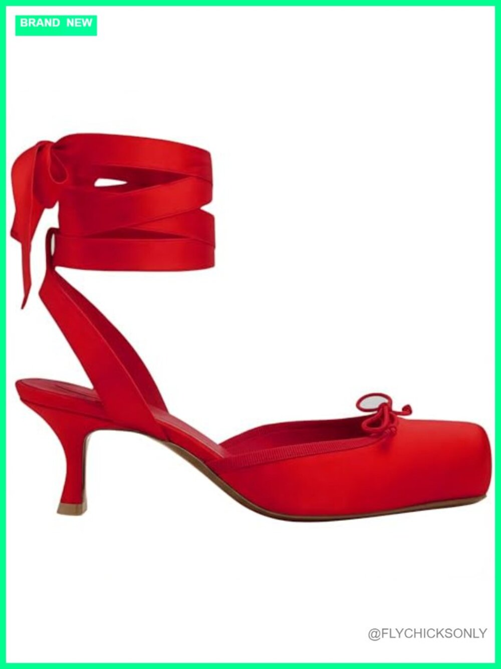 Satin Lace Up Ballet Pumps Kitten Heel Closed Toe Slingback Bow Women's